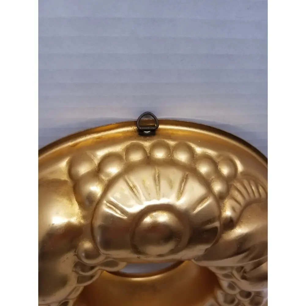 Copper Fruit Pattern Round Jello Mold